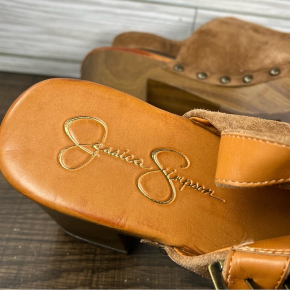 Jessica Simpson Tiarah Block Heel Clogs Women’s Brown Shoes - Women’s Size 9 (M) - Picture 6 of 9